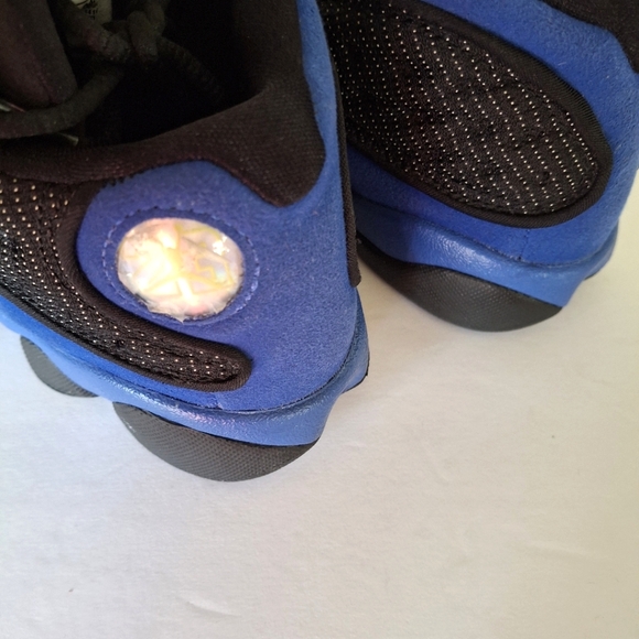 Jordan 13 Retro Hyper Royal Blue &  Black Kids Collectible Sneakers 12C - Picture 8 of 11